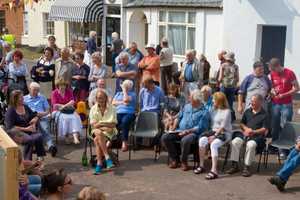 Late summer sunshine shone on events in The Square