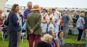 Mingling on Saturday afternoon