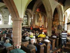A packed church for Darren Hodge